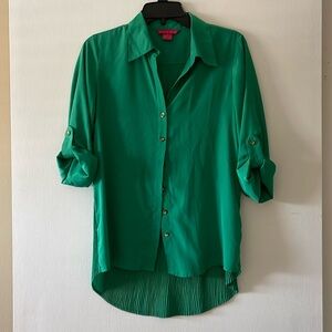 Green bottom down shirt